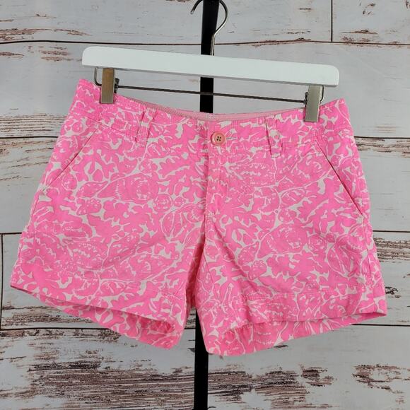 Lilly Pulitzer Callahan Shorts Pink Size 0 - Picture 1 of 8